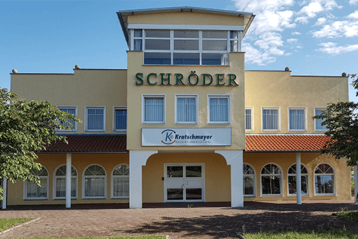 Außenansicht des Firmengebäudes von Kratschmayer in Plieningen