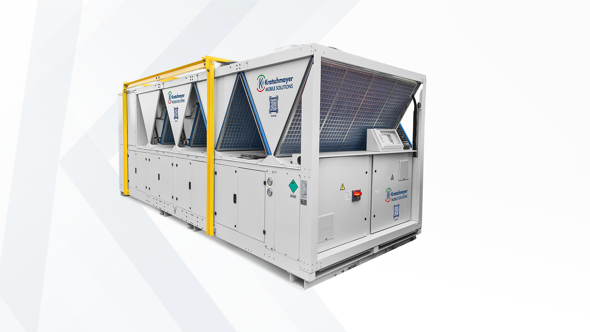 Kaltwassersatz 440kW zur Miete von Kratschmayer - auch kurzfristig verfügbar kaltwassersatz 440 kw
