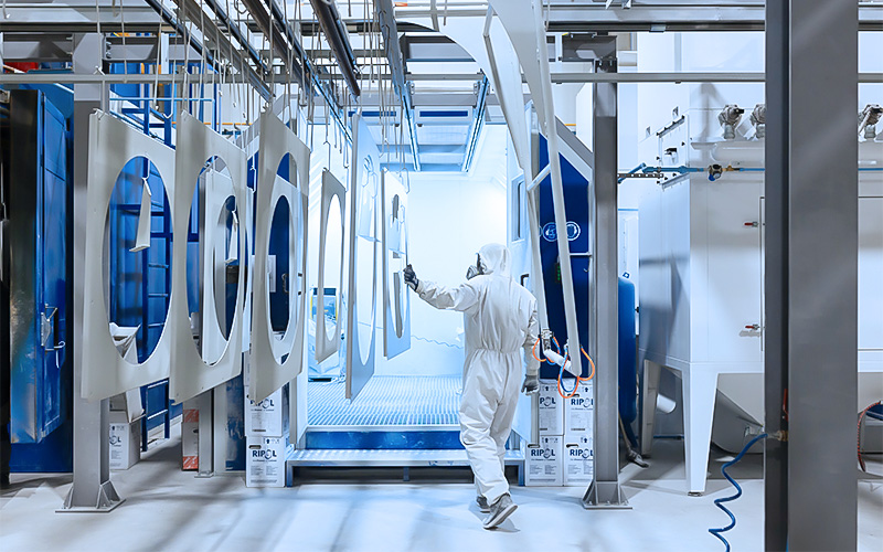 gekühlte industrieanlage